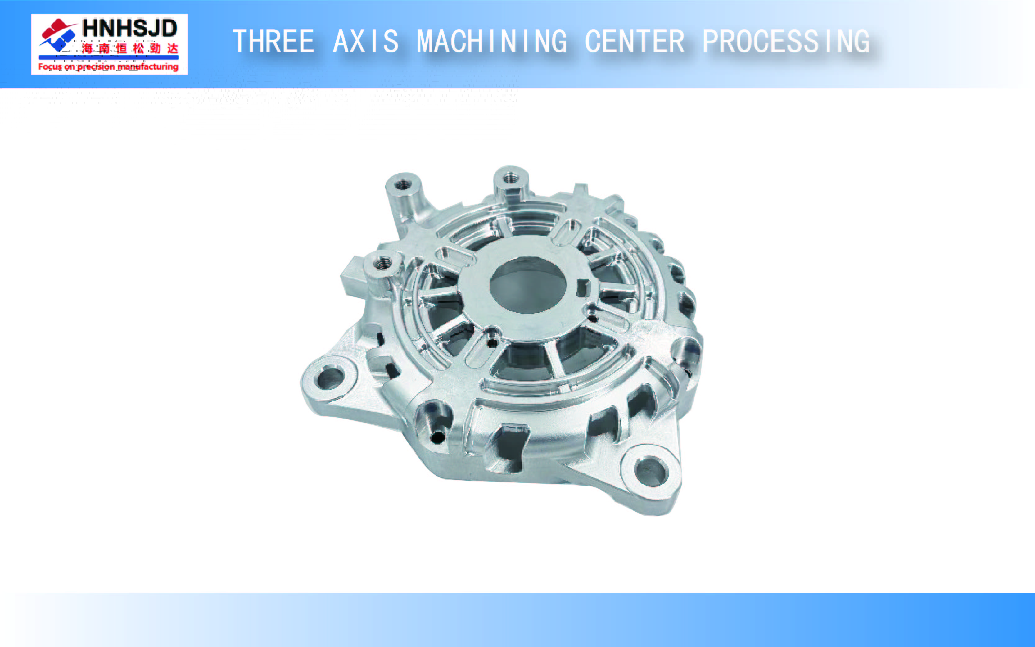 Three axis machining center processing