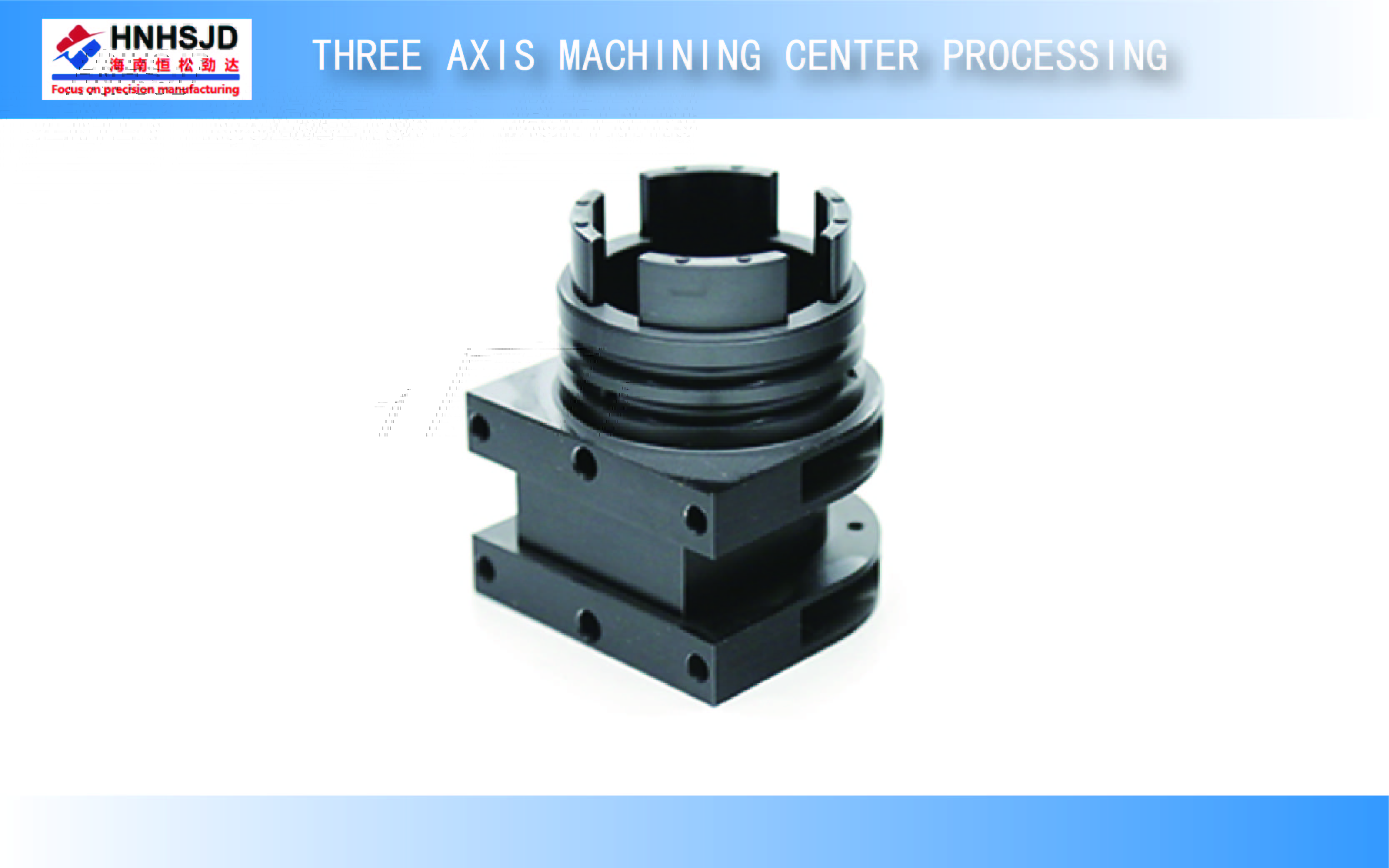 Three axis machining center processing