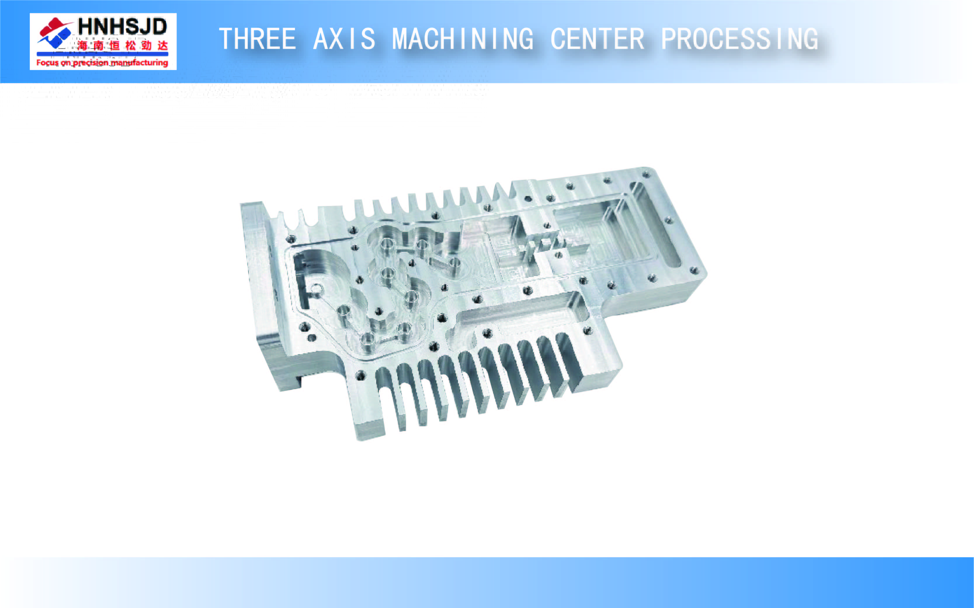 Three axis machining center processing